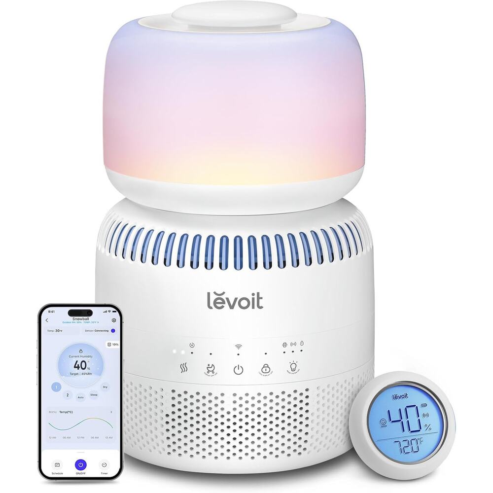 FOR PARTS - LEVOIT evaporative Humidifiers for Bedroom Baby, Dual Air and Water